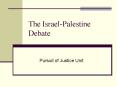 The Israel-Palestine Debate PowerPoint PPT Presentation