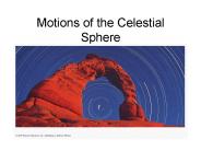 Motions of the Celestial Sphere