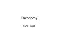 Taxonomy PowerPoint PPT Presentation