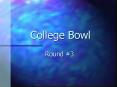 College Bowl PowerPoint PPT Presentation