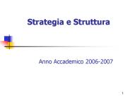 Strategia e Struttura