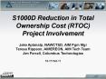 S1000D Reduction in Total Ownership Cost (RTOC) Project Involvement PowerPoint PPT Presentation