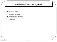 Interfaccia del file system