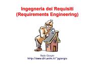 Ingegneria dei Requisiti (Requirements Engineering)