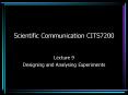 Scientific Communication CITS7200 PowerPoint PPT Presentation