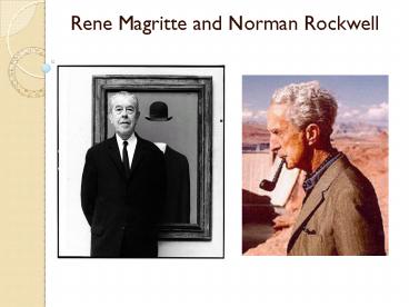 Rene Magritte and Norman Rockwell