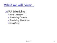 What we will cover