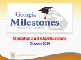 Updates and Clarifications October 2014 PowerPoint PPT Presentation