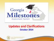 Updates and Clarifications October 2014
