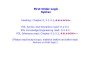First-Order Logic Syntax