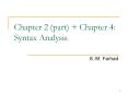 Chapter 2 (part)   Chapter 4: Syntax Analysis PowerPoint PPT Presentation
