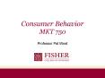 Consumer Behavior MKT 750 PowerPoint PPT Presentation