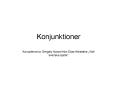 Konjunktioner PowerPoint PPT Presentation