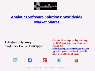 Analytics Software Solutions Industry Growth and Opportunities