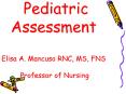 Pediatric Assessment Elisa A. Mancuso RNC, MS, FNS  Professor of Nursing PowerPoint PPT Presentation