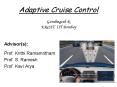 Adaptive Cruise Control PowerPoint PPT Presentation