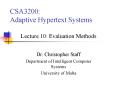 CSA3200: Adaptive Hypertext Systems PowerPoint PPT Presentation