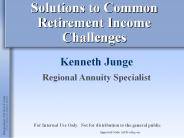 Solutions to Common Retirement Income Challenges