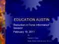 EDUCATION AUSTIN PowerPoint PPT Presentation