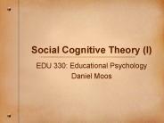 Social Cognitive Theory (I)
