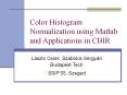 Color Histogram Normalization using Matlab and Applications in CBIR PowerPoint PPT Presentation