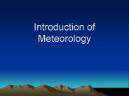 Introduction of Meteorology