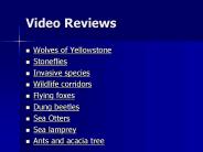 Video Reviews
