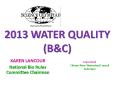 2013 WATER QUALITY (B PowerPoint PPT Presentation