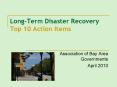 Long-Term Disaster Recovery Top 10 Action Items PowerPoint PPT Presentation