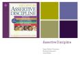 Assertive Discipline PowerPoint PPT Presentation