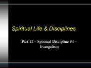 Spiritual Life