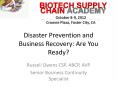 Disaster Prevention and Business Recovery: Are You Ready? PowerPoint PPT Presentation