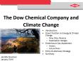 The Dow Chemical Company and Climate Change PowerPoint PPT Presentation