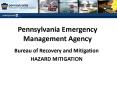 Pennsylvania Emergency Management Agency PowerPoint PPT Presentation