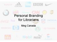 Personal Branding for Librarians