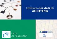 Utilizzo dei dati di AUDITING