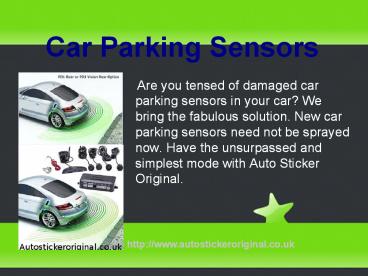 Car Parking Sensors