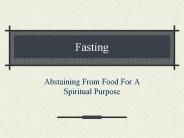 Fasting
