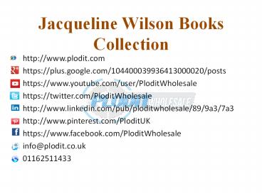 Jacqueline Wilson Books Collection