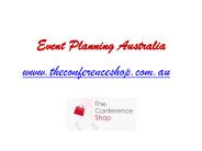 Event Planning Australia - Theconferenceshop.com.au
