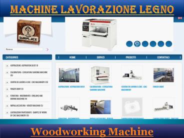 Machine Lavorazione legno