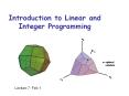Introduction to Linear and Integer Programming PowerPoint PPT Presentation