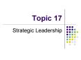 Strategic Leadership PowerPoint PPT Presentation