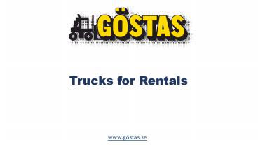 Finest trucks on rent in Sweden