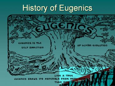 History of Eugenics