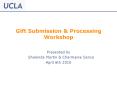 Gift Submission PowerPoint PPT Presentation