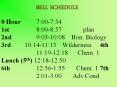 BELL SCHEDULE PowerPoint PPT Presentation