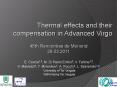 Thermal effects and their compensation in Advanced Virgo PowerPoint PPT Presentation