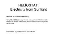 HELIOSTAT: Electricity from Sunlight