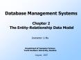 Database Management Systems Chapter 2 The Entity-Relationship Data Model PowerPoint PPT Presentation